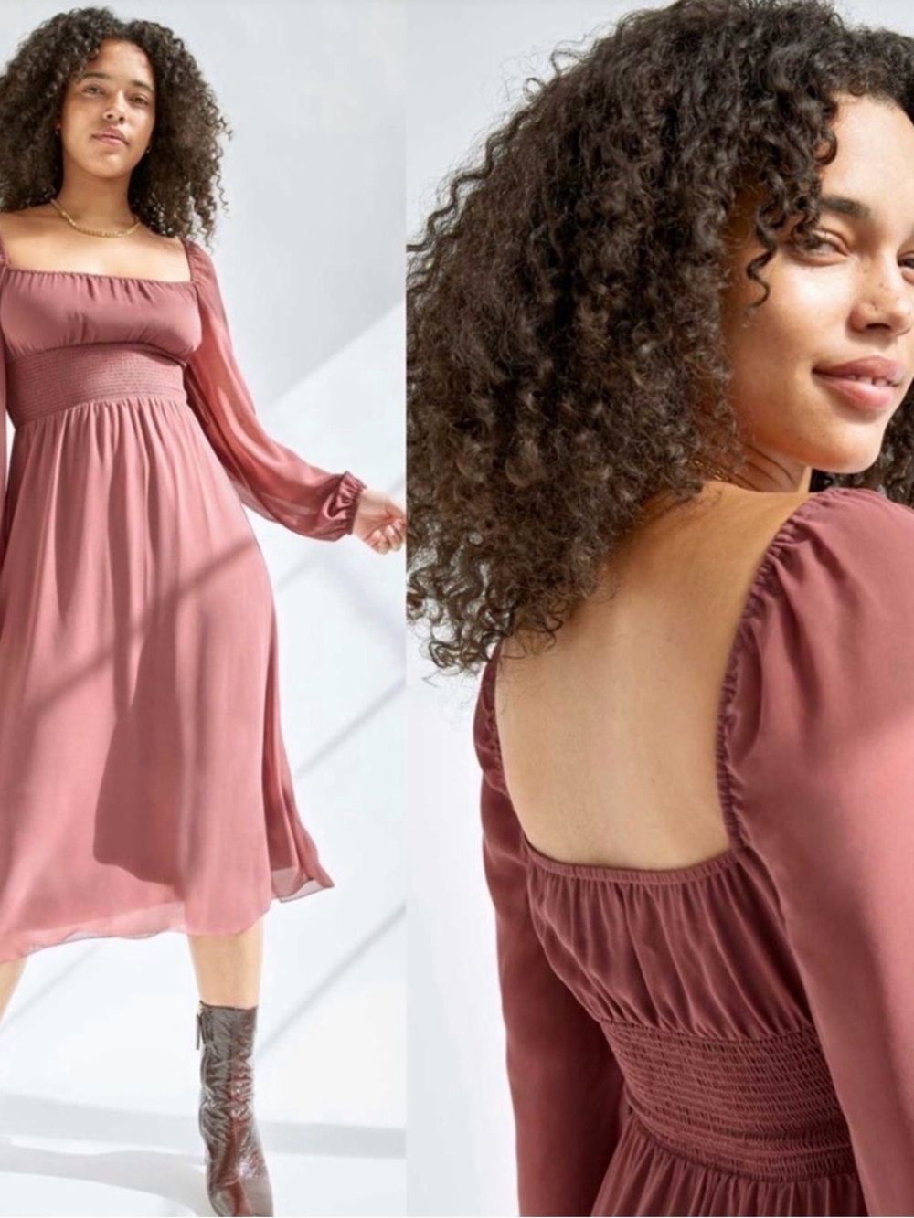 Aritzia Wilfred Bella Slit Epicurean Brown/ Ashy Rose Size Medium